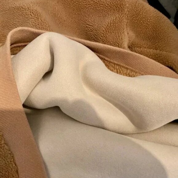 CAPULET Anthro Favorite Teddy Pullover Sweater Fuzzy Sherpa Sweatshirt Top Sz S - Picture 8 of 14